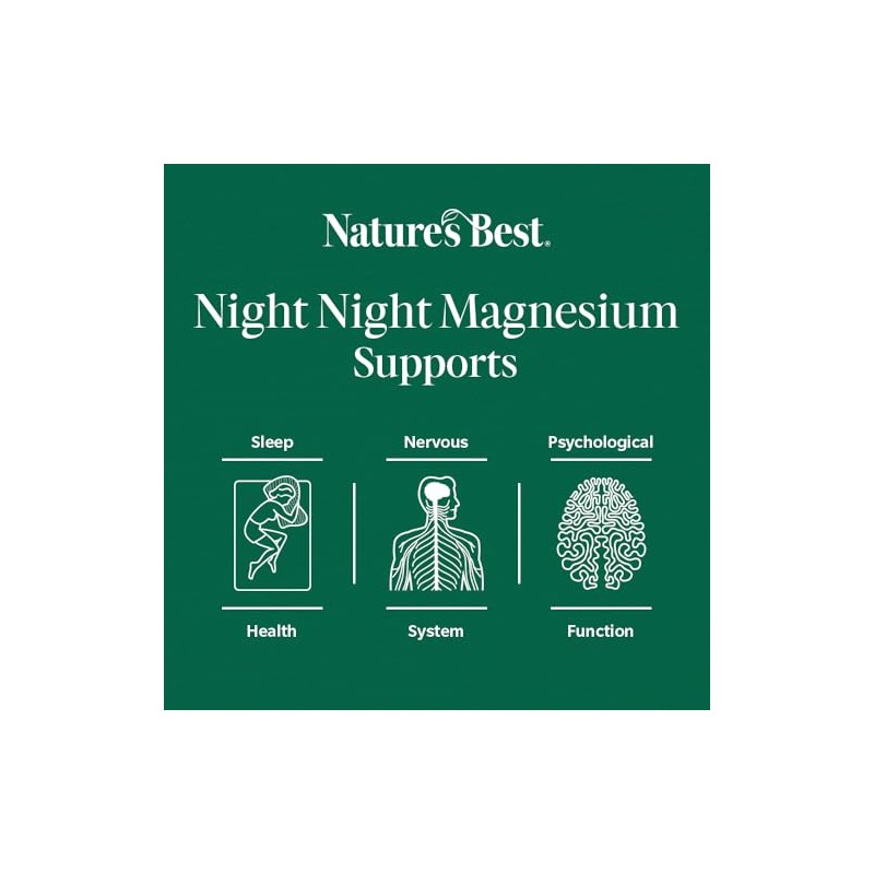 Nature’s Best Night Night Magnesium - Bisglycinate for Rest &