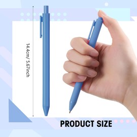 Fulmoon 50 Pcs Ballpoint Pens Bulk Retractable Comfortable Writing Pens Cute Back to School Supplies in Medium Point 1.0 mm for Teacher Student Bridal Shower Baby Shower (Ocean Blue,Blue Ink)