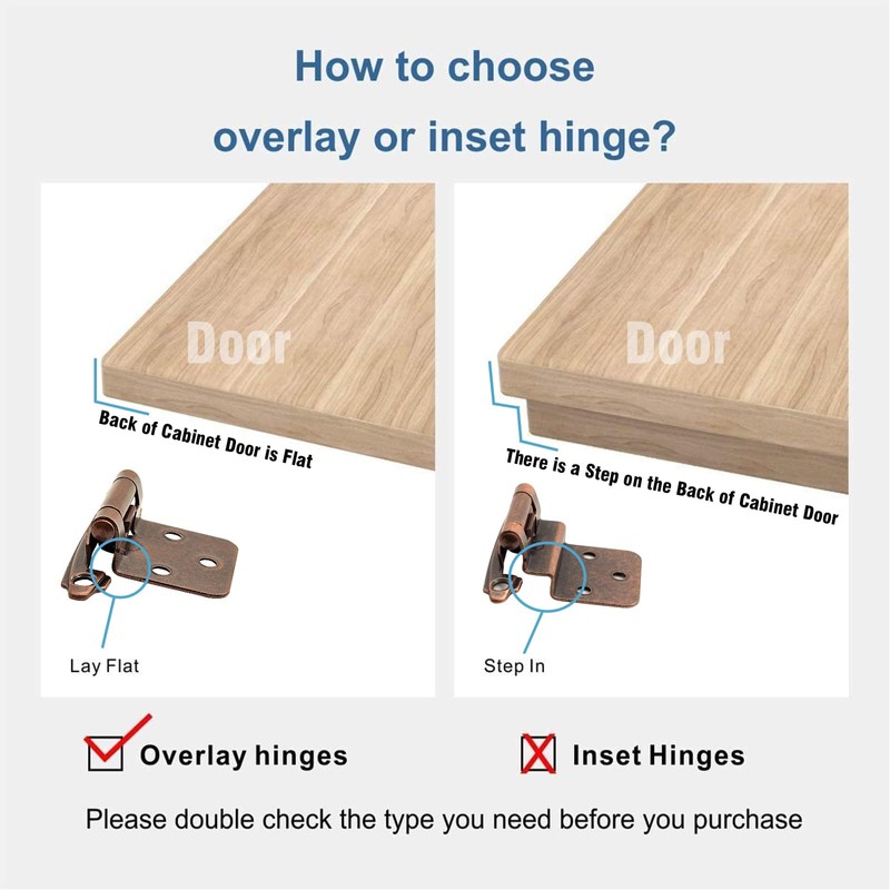 Cabinet Door Hinges Oil Rubbed Bronze for Kitchen Cabinets (25