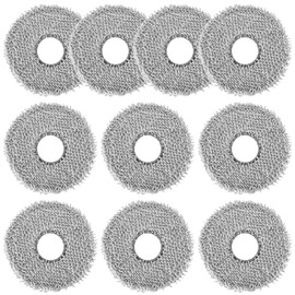 Pack of 10 Wipes Replacement Parts Compatible with Roborock Q Revo/Qrevo MaxV/Qrevo Master/Qrevo Pro/Qrevo Slim/Qrevo S/Qrevo Curve Accessories, Microfibre Mop for Roborock