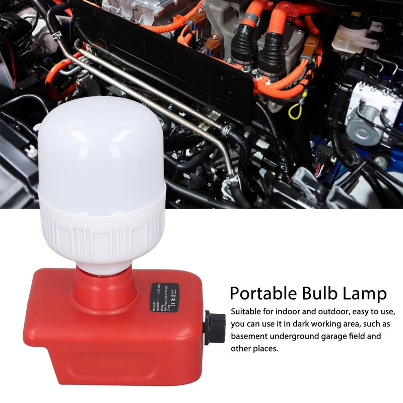 Portable Bulb Lamp Adjustable Brightness LED Lithium Battery Powered Light