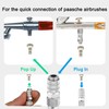 HUBEST Airbrush Quick Release Disconnect with G1/8" Male Plug, Badger