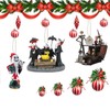 Gyoungt Nightmare Christmas Ornament Decorations, 8PCS Stocking Cap Funny Santa