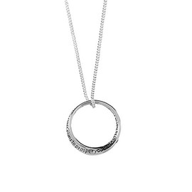 Dicksons I Know The Plans I Have for You Mobius Ring Silver-Plated 18-Inch Pendant Necklace