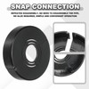 sourcing map 2pcs Wall Split Flange 0.59" (15mm) Plastic Round