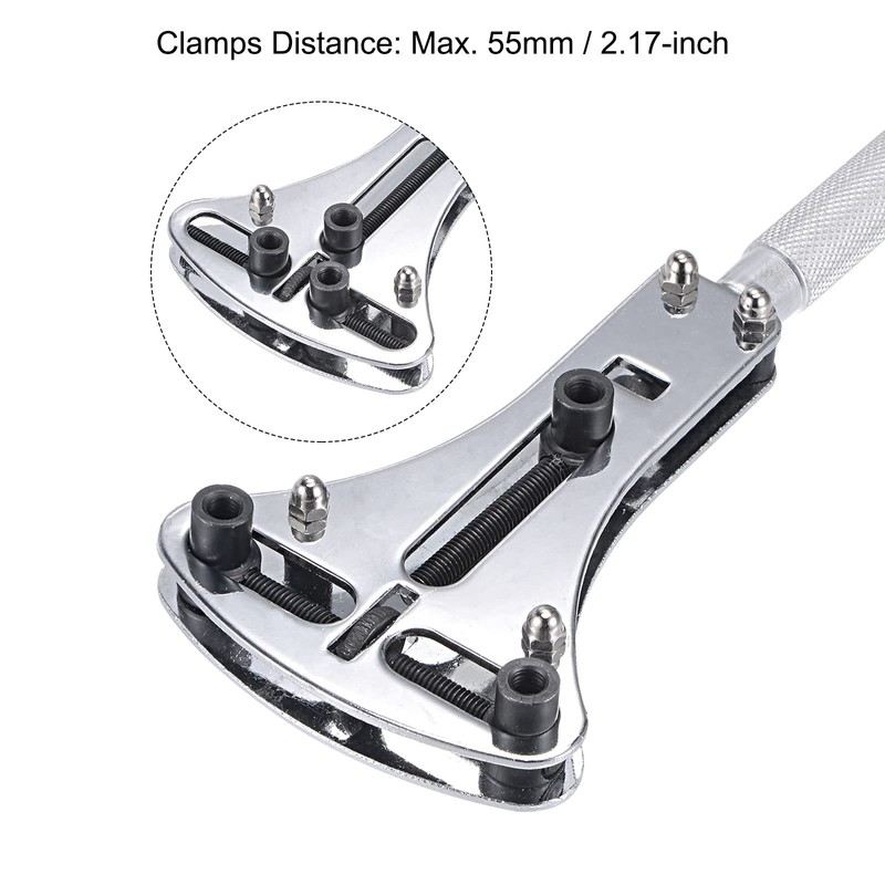 sourcing map Watch Cover Wrench Opener, 55mm Adjustable Case Remover