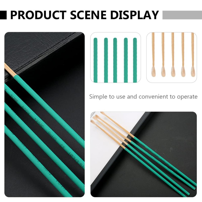10Pcs Bamboo Ear Picks with Anti-Skid Handle Ear Wax Removal