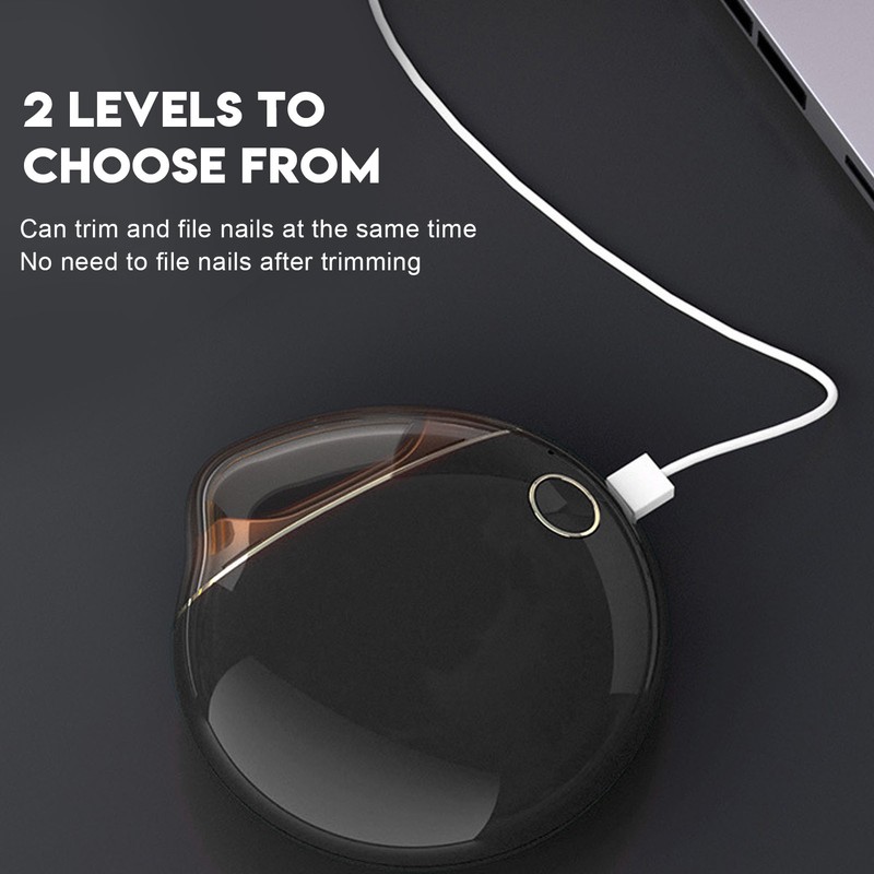 Electric Nail Clipper Safe Prevent Splatter File Function Small Automatic