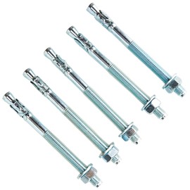 AHC K-ZYTB12150B5 M12 x 150 mm Through Bolts - Zinc Plated (Pack of 5)