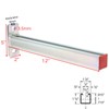 YXGJDP 4 Pack Steel Shelf Bracket,Display Bracket,DIY Projects,Metal Strut Channel,Steel