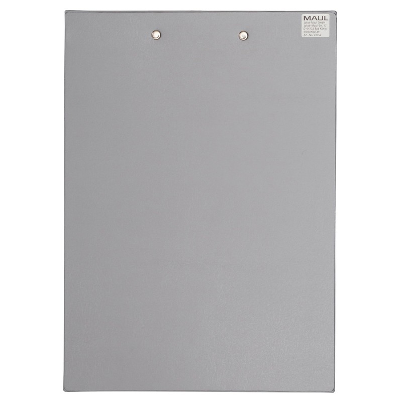 MAUL 2335295 A4 Portrait Clipboard with Foil Cover - Silver
