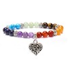 Healing Crystal Bracelet, 7 Chakra Bead Spiritual Gifts for Women