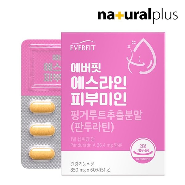 Natural Plus Everfit S-Line Skin Beauty 60 tablets 1 box, single option / 내츄럴플러스 에버핏 에스라인 피부미인 60정 1박스, 단일옵션
