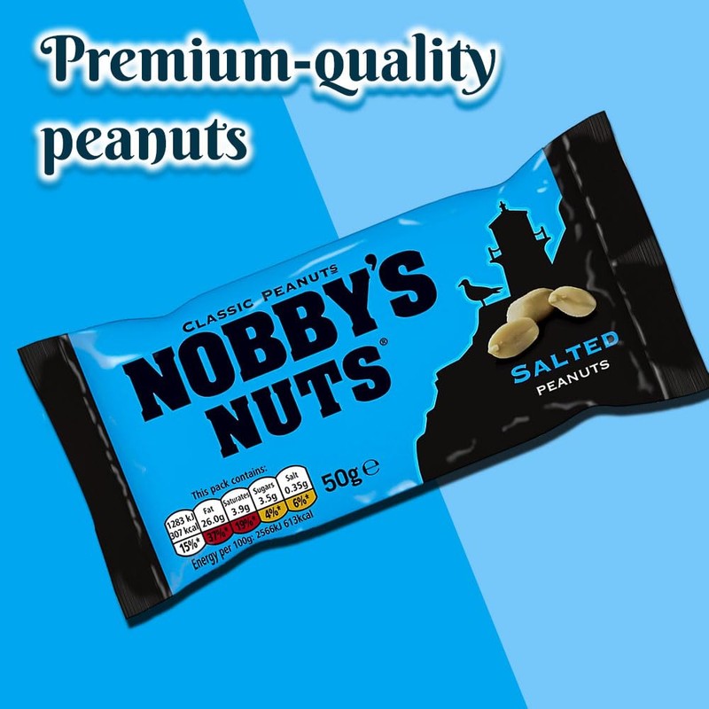 Nobby's Classic Salted Peanuts In Mega Pub Card 24x50g Packs