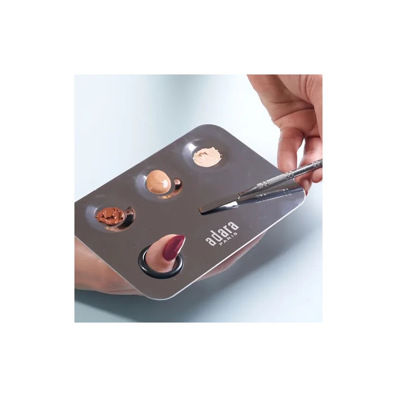 Espatula Adara Paris Paleta Mezcladora Maquillaje Adara Color Gris