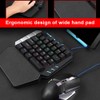 Single Hand Mechanical Gaming Keyboard with LED Light USB 38