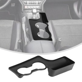 Linskip Center Console Gear Shift Storage Organizer Compatible with Ford Mustang 2015-2022 2023 2024, Cup Holder Side Tray for Ford Muatng Accessories(Black)