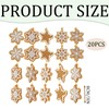 20 PCS Snowflakes Gingerbread Christmas Decorations, Cute Christmas Tree Decorations,