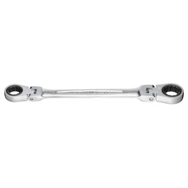 TONE RMFW-1417 Double Neck Swing Ratchet Glasses Wrench Double Sided Width 0.6 x 0.7 inches (14 x 17 mm)