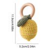 Gum Massage Interactive Crochet Fruit Teether Soothing Hand Rattle Sensory