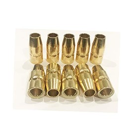 USWELDWIRE 10-pk Gas Nozzle 169-715 169715 1/2" Fits Miller Millermatic M-100 M-10 M-150 M-15 and Hobart H-9 H-10 MIG Welding Guns