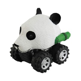 Wild Zoomies - Panda from Deluxebase. Friction powered monster truck toys with cool animal riders, great car toys and Panda toys for boys and girls