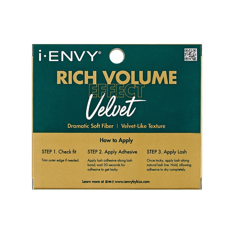 i-ENVY False Lashes, Velvet Soft Dramatic Fluffy Wispy Volume Eyelashes,
