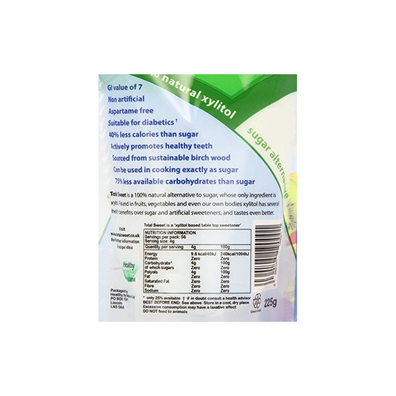 Total Sweet Xylitol Sweetener (225g) 10 Pack Bulk Savings