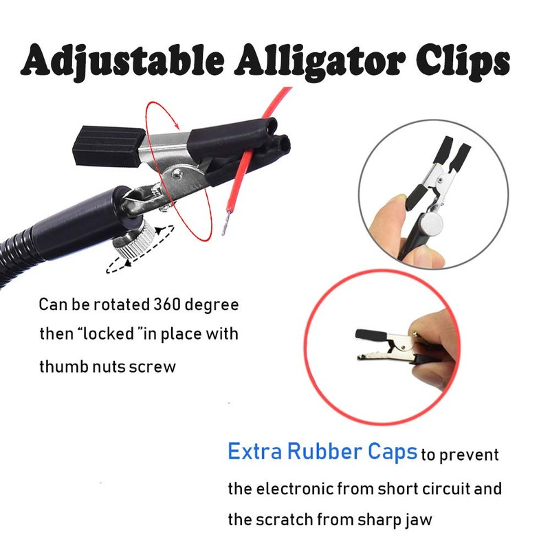 Toolour Magnetic Helping Hands Third Hand Tool 2 Flexible Metal