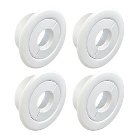Retrofit Recessed Fire Sprinkler Escutcheon 1/2 in. IPS - Split 3 Piece in White - Depth Adjustment Range up to 3/4 in. for Fire Sprinkler Trim