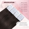 Sweetmet Invisible Tape in Hair Extensions Real Human Hair Pro3.0#2