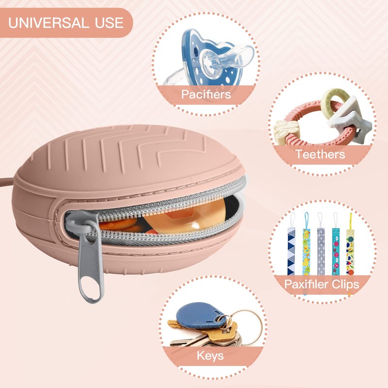 Funda protectora de silicona para chupete, Contenedor de chupete para