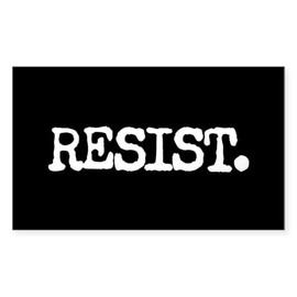 CafePress Resist. Rectangle Bumper Sticker (10-Pack), Car Decal
