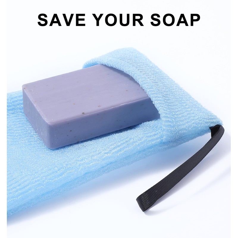 Pack of 4 Soap Bags for Solid Soap, Soap Bags