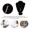 ANGGREK Mindful Breathing Necklace, Mindful Breathing Necklace Stainless Steel Reduces