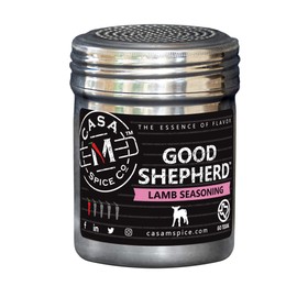 Casa M Spice Co Good Shepherd Lamb Seasoning • Very Low Sodium • No MSG • Gluten Free • Keto Friendly • BBQ Spices (Original, Stainless Steel Shaker)