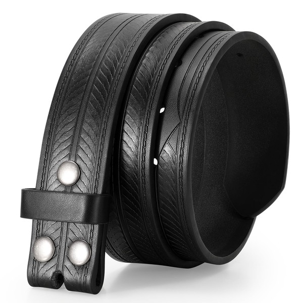 TRIWORKS Western Belts for Men without Buckle Cowboy Cowgirl Leather