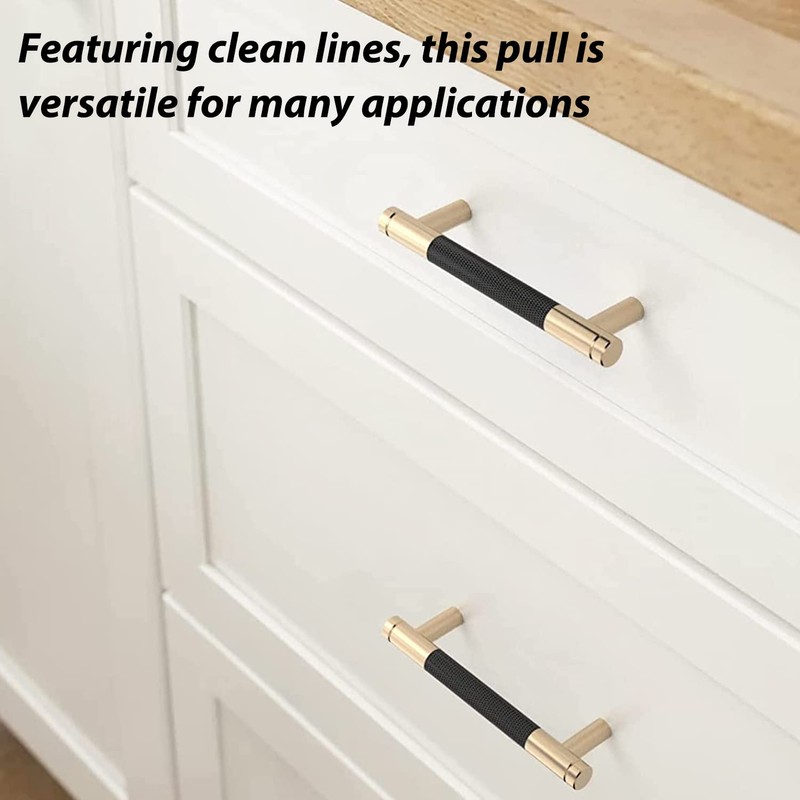 10 Pack Black Cabinet Handles , 6" Drawer Pull, Cabinet