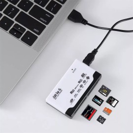 for Windows, macOS, Linux, and more Card Reader USB 2.0 Micro SD TF CF Smart Memory Adapter Laptop Computer