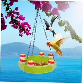 Kisangel Elegant Design 1 Set Hanging Bird Feeder Tray Hummingbird Water Feeder Attract More Birds