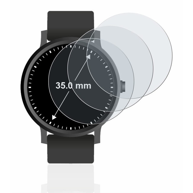 brotect 6x Anti-Glare Screen Protector Compatible with Watches (Circular Round,