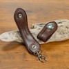Gravedad Cowhide Men's Belt Loop Genuine Leather Key Chain Leather