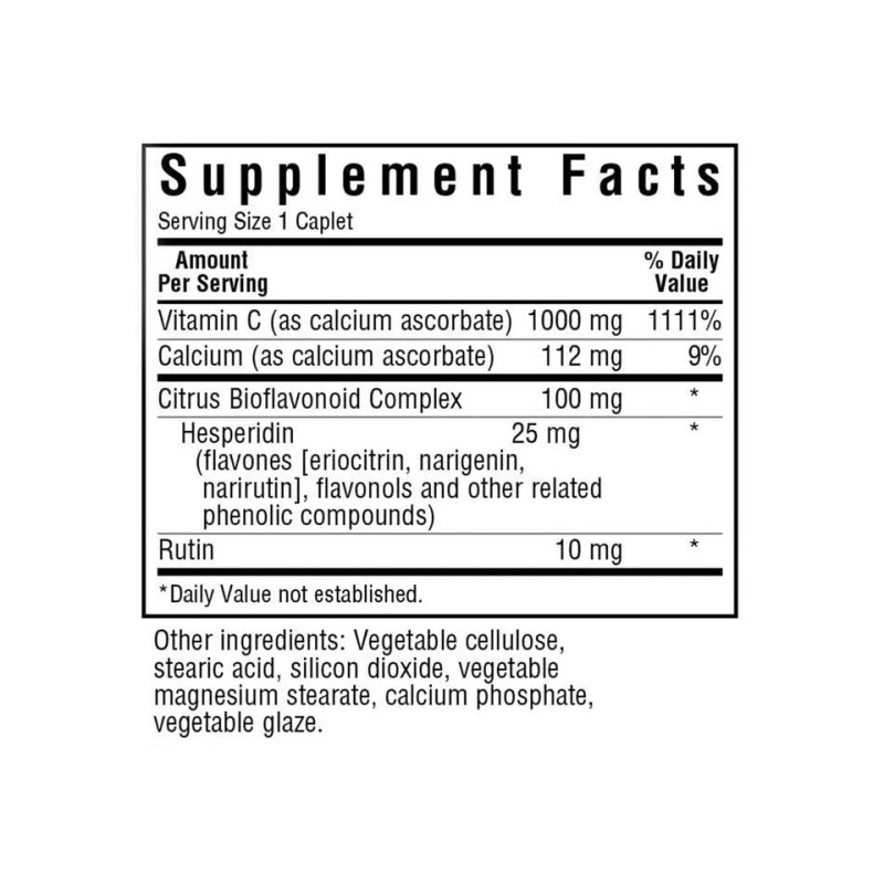 Bluebonnet Buffered Vitamin C 1000mg – Immune Health Support with