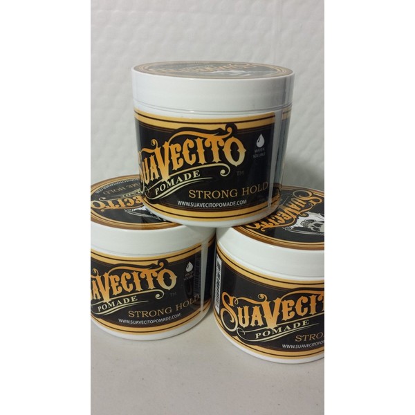 Suavecito 3 SUAVECITO FIRME HOLD STRONG HOLD (PACK OF 3 PZ)  4 OZ EACH MOLDING SHAPE