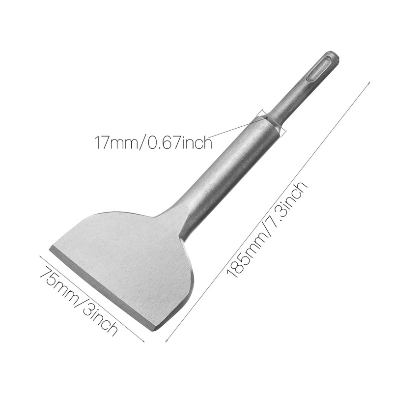 HPMAISON Chisel SDS Plus, 185mm*75mm SDS-Plus Widening Series Chisels, Cracking