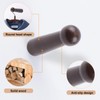 MOROBOR Wooden Shaker Pegs, 10pcs Decorative Coat Peg Natural Wood