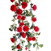 Kugusa Rose Garland Artificial Flowers Home Decor Silk Flower Swag