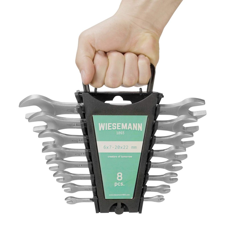 Double Open-End Wrench Set 8 pcs by WIESEMANN 1893 I