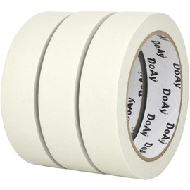DOAY 3 Pack White Painters Tape - Masking Tape 1 Inch Wide - Multi-Surface, Smart Adhesion, Indoor & Outdoor - 270FT Total - Paint Tape for Artist, DIY, Labeling, Art, Car, General Purpose (#3910)