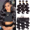 Ralisa Body Wave Human Hair Bundles with Frontal Human Hair